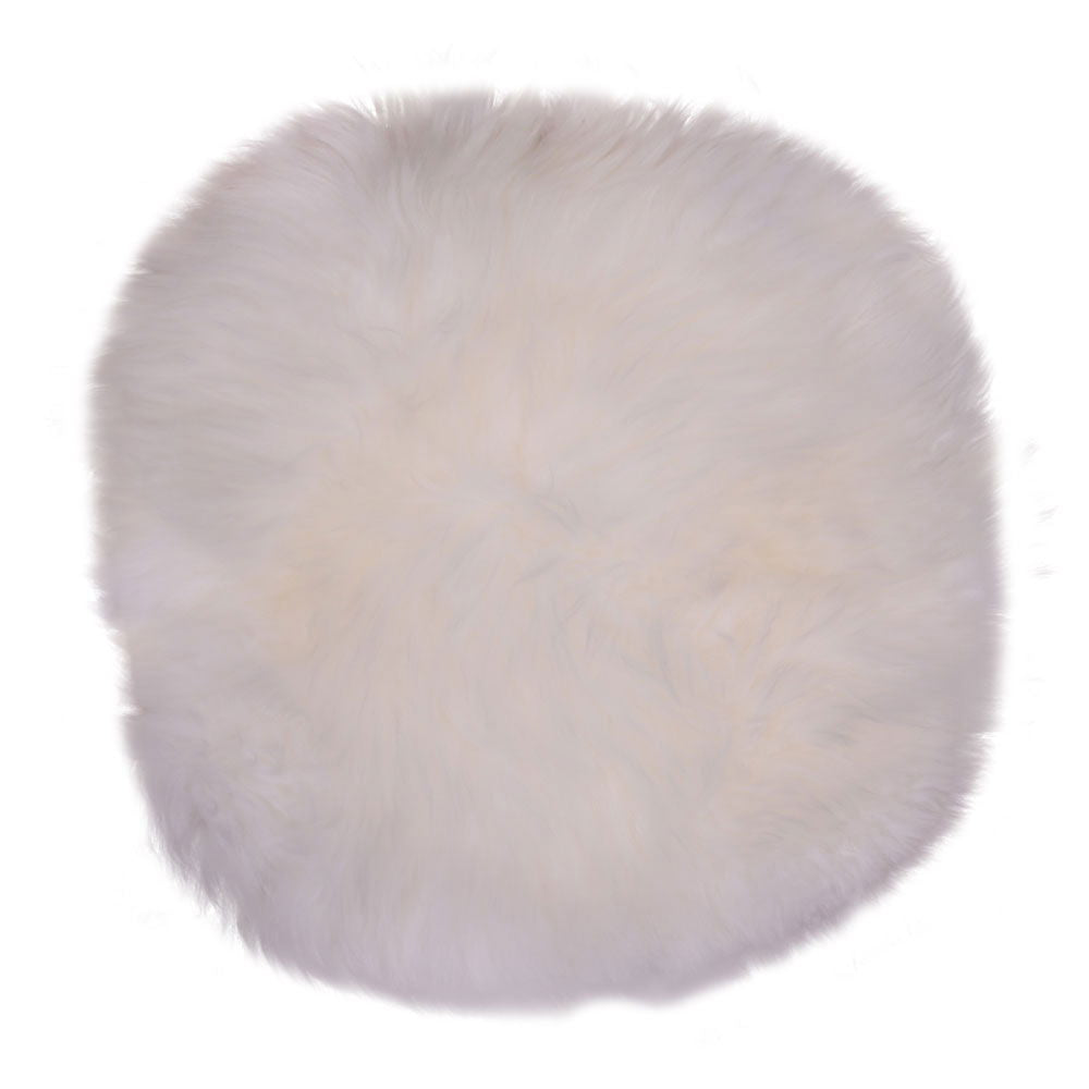 Lammfell-Sitzkissen – Ø35 cm, rund, echtes Lammfell